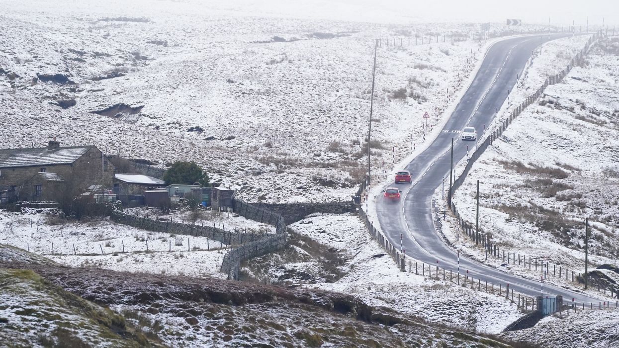 Snow in hills