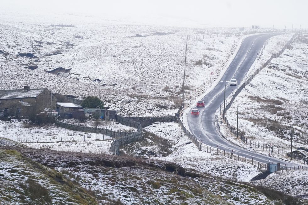 Snow in hills