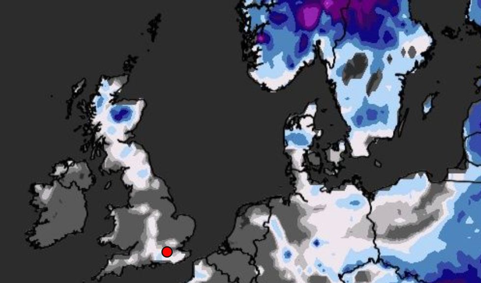 Snow is expected to hit much of the UK on Sunday as freezing air sweeps in from the Arctic