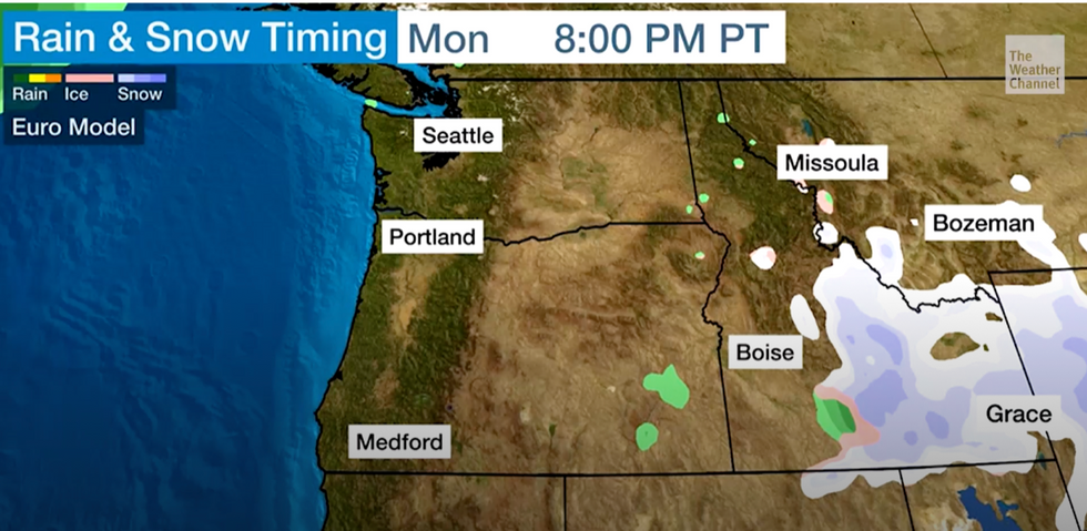 Snow moves across the US through the week