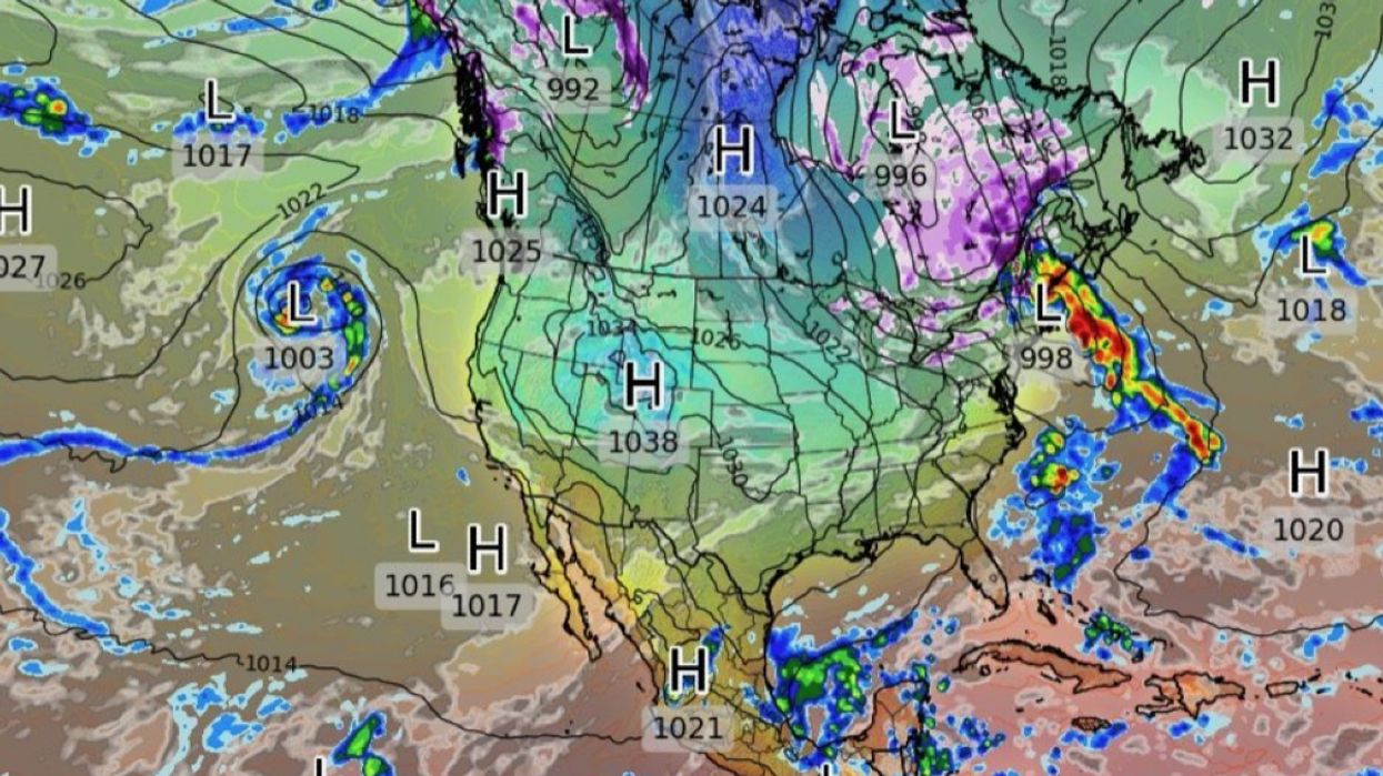 Snow moves eastwards