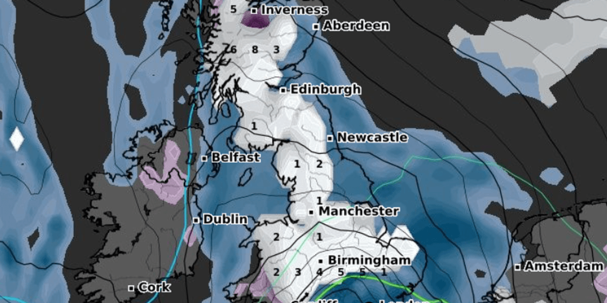 UK snow forecast: Heavy snowfall NEXT WEEK with whole of Britain ...