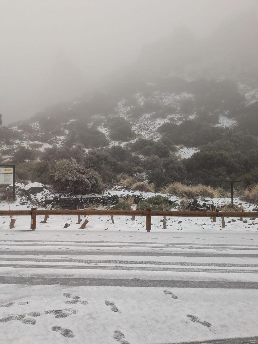 Snowfall Tenerife