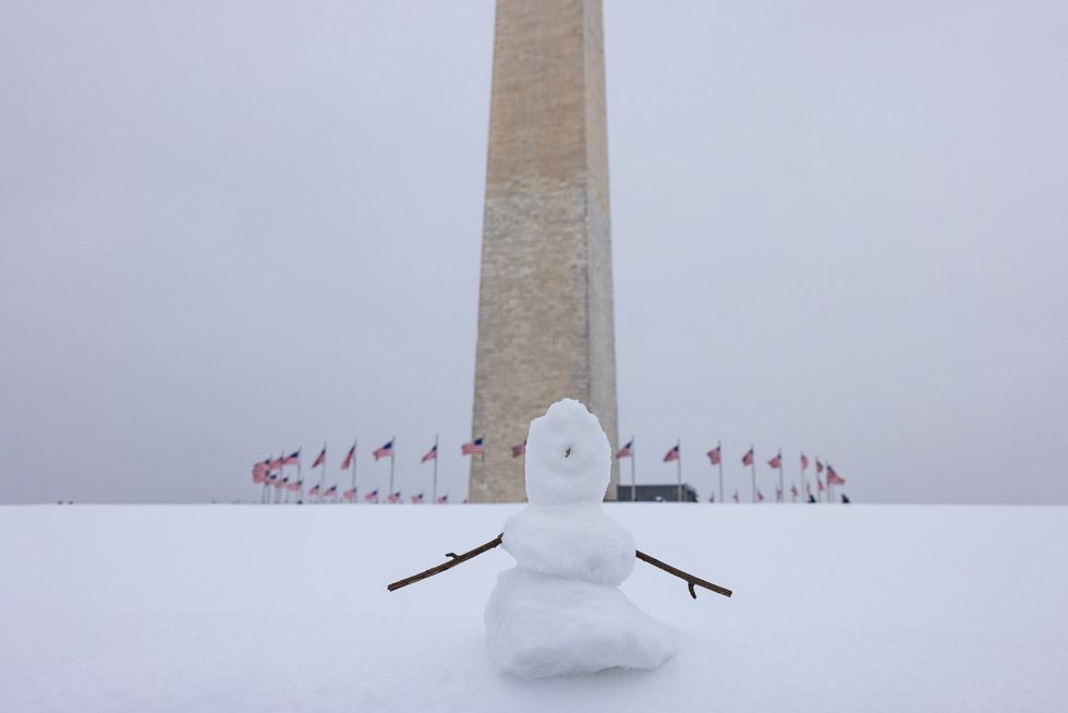 Snowman in Washington DC