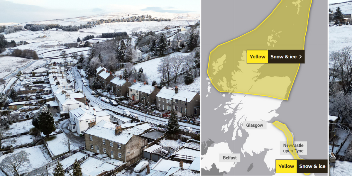 NextImg:Met Office issues 3 DAY snow and ice warning as 5cm to fall on UK