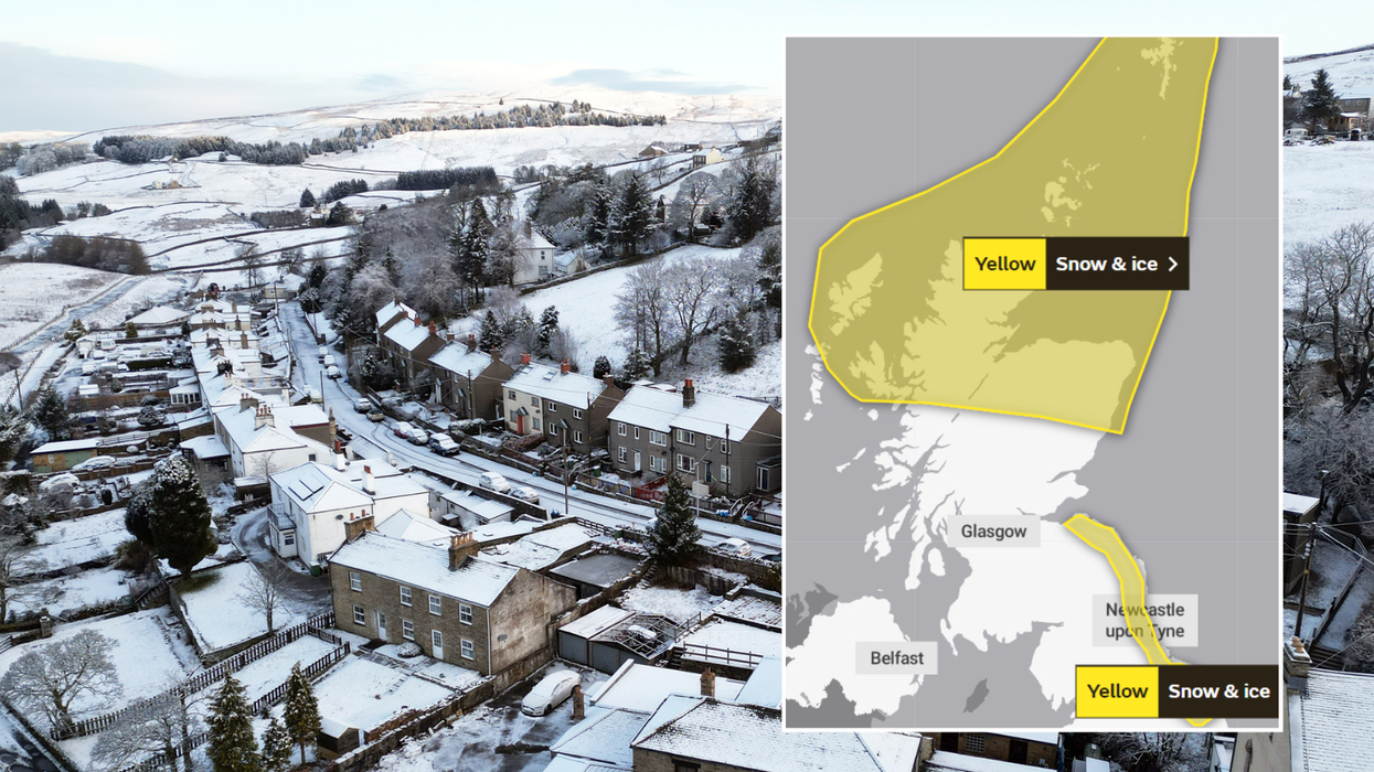 Snowy Britain/yellow warning