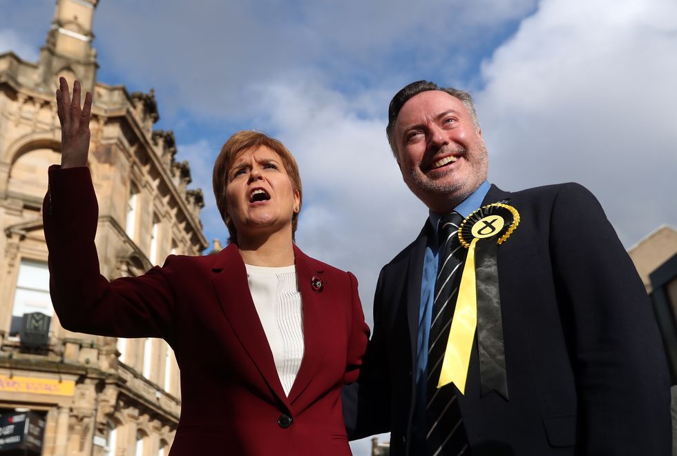 SNP leader Nicola Sturgeon with SNP MP Alyn Smith.