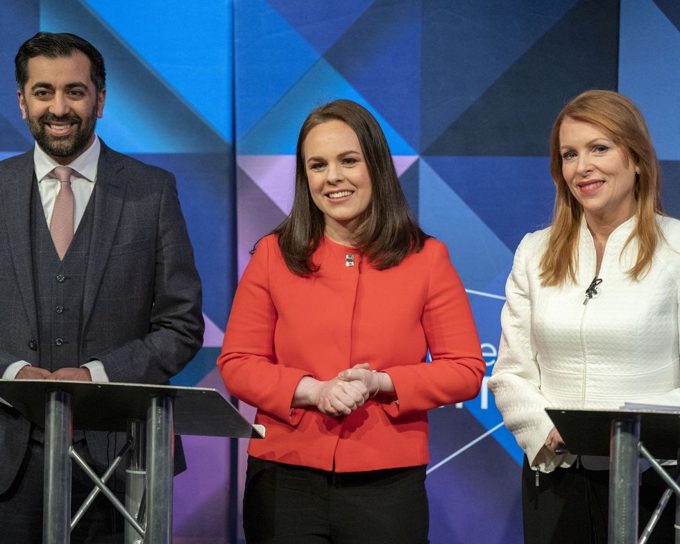 SNP leadership candidates (from left) Humza Yousaf, Kate Forbes and Ash Regan