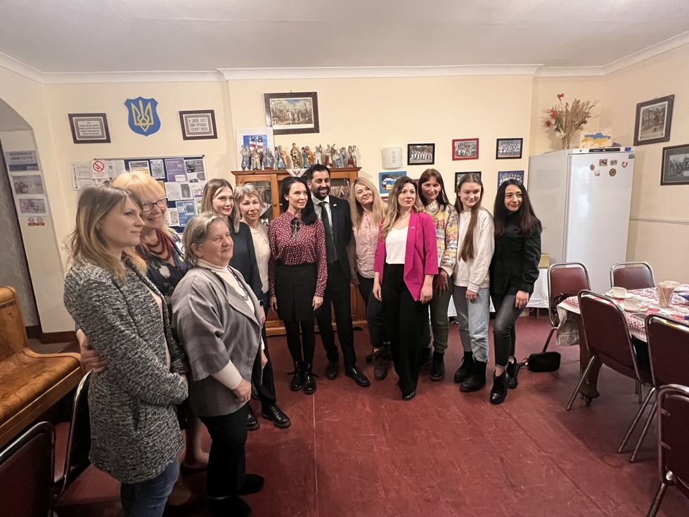 SNP leadership contender Humza Yousaf poses for a photo.