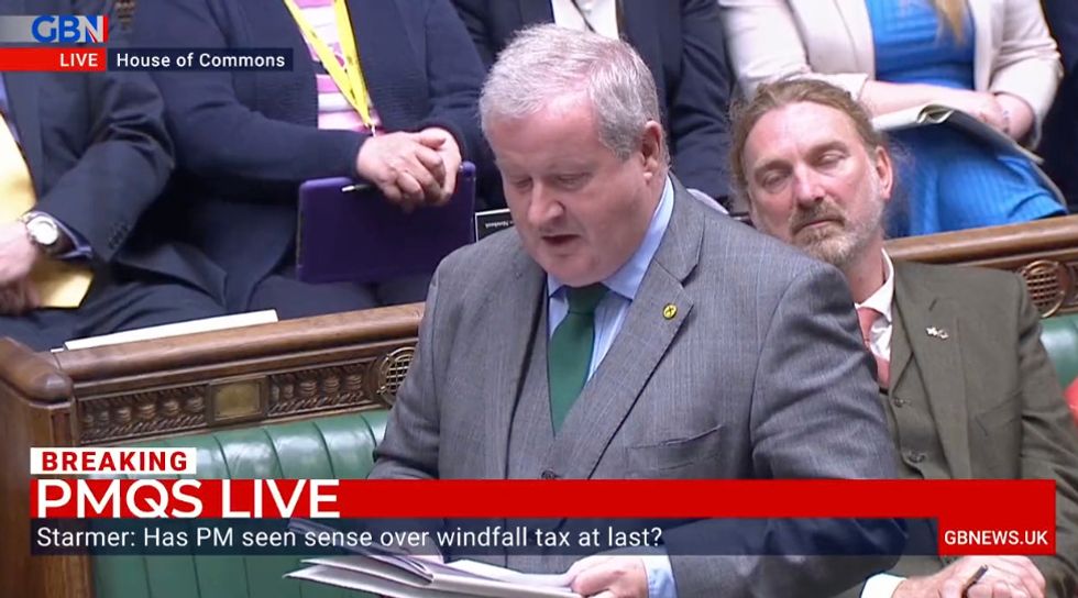 SNP MP Ian Blackford addressed the commons at PMQs
