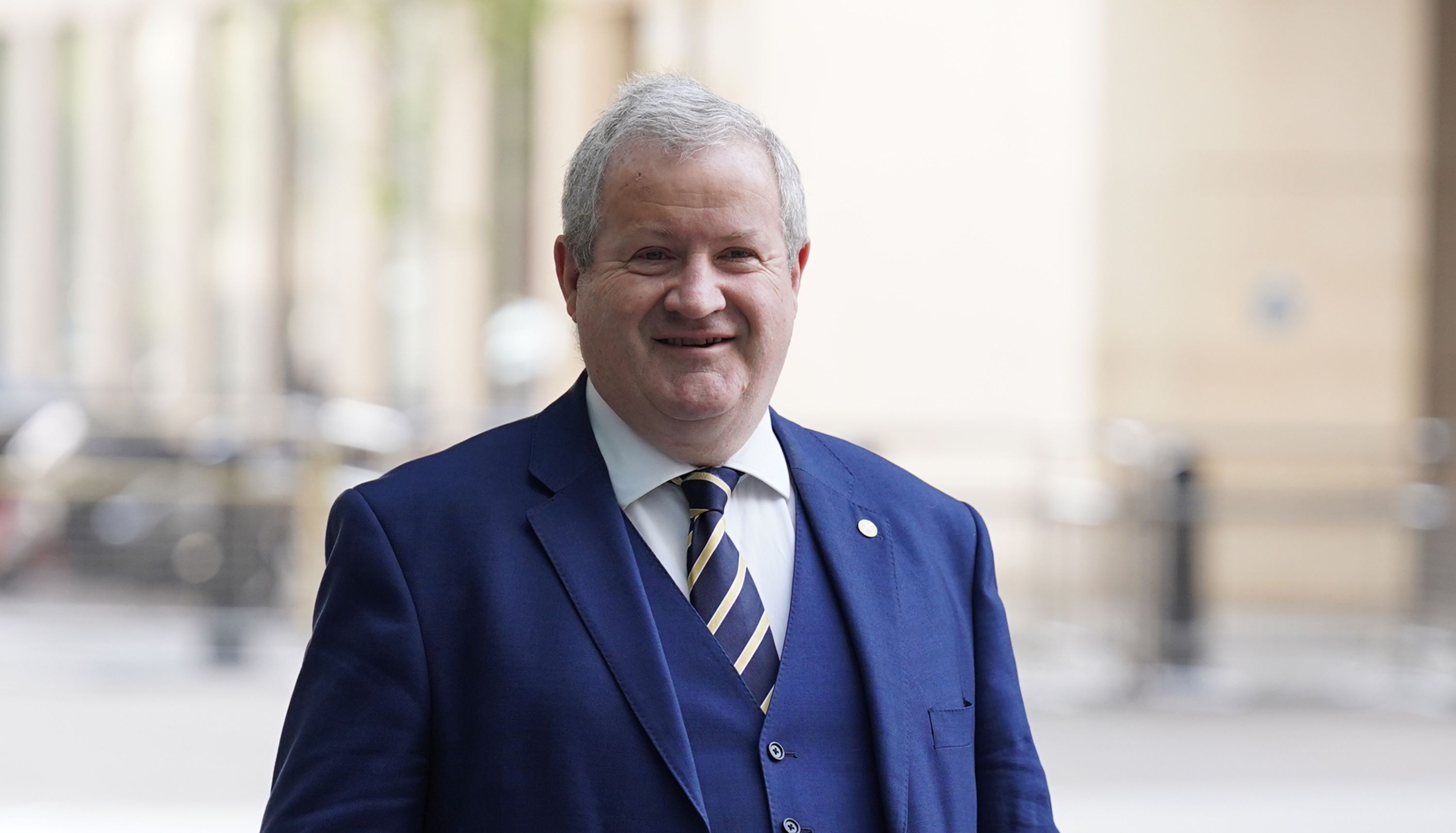 SNP Westminster leader Ian Blackford arrives at BBC Broadcasting House in London, to appear on the BBC One current affairs programme, Sunday Morning hosted by Sophie Raworth. Picture date: Sunday April 24, 2022.