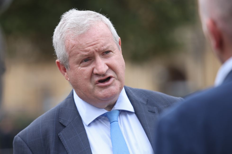 SNP Westminster leader Ian Blackford speaking to the media on College Green, outside the Houses of Parliament, Westminster, London, after it was announced Liz Truss is the new Conservative party leader, and will become the next Prime Minister. Picture date: Monday September 5, 2022.