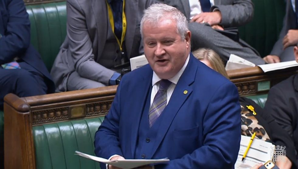 SNP Westminster leader Ian Blackford speaks during Prime Minister's Questions in the House of Commons, London.