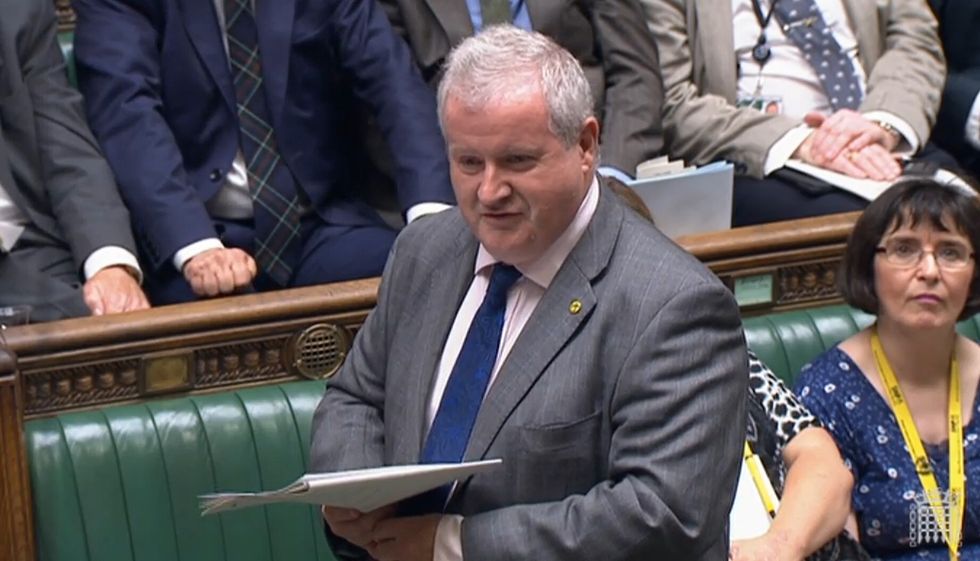 SNP Westminster leader Ian Blackford speaks during Prime Minister's Questions in the House of Commons, London