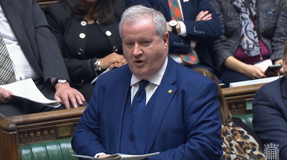 SNP Westminster leader Ian Blackford speaks during Prime Minister's Questions in the House of Commons.