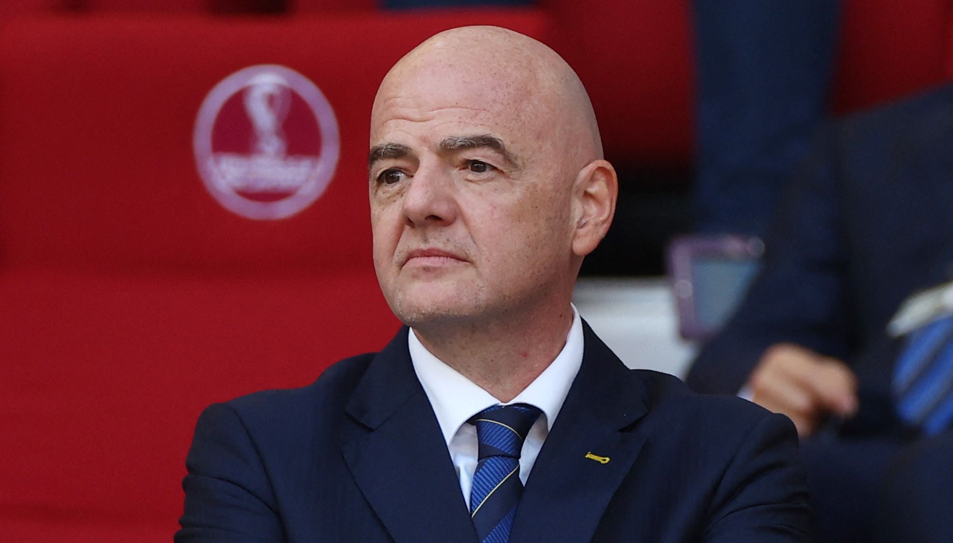 Soccer Football - FIFA World Cup Qatar 2022 - Group E - Germany v Japan - Khalifa International Stadium, Doha, Qatar - November 23, 2022 FIFA president Gianni Infantino REUTERS/Kai Pfaffenbach