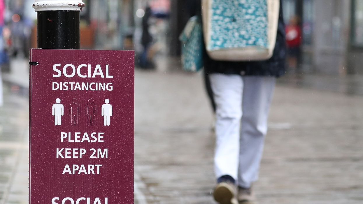 Social distancing sign