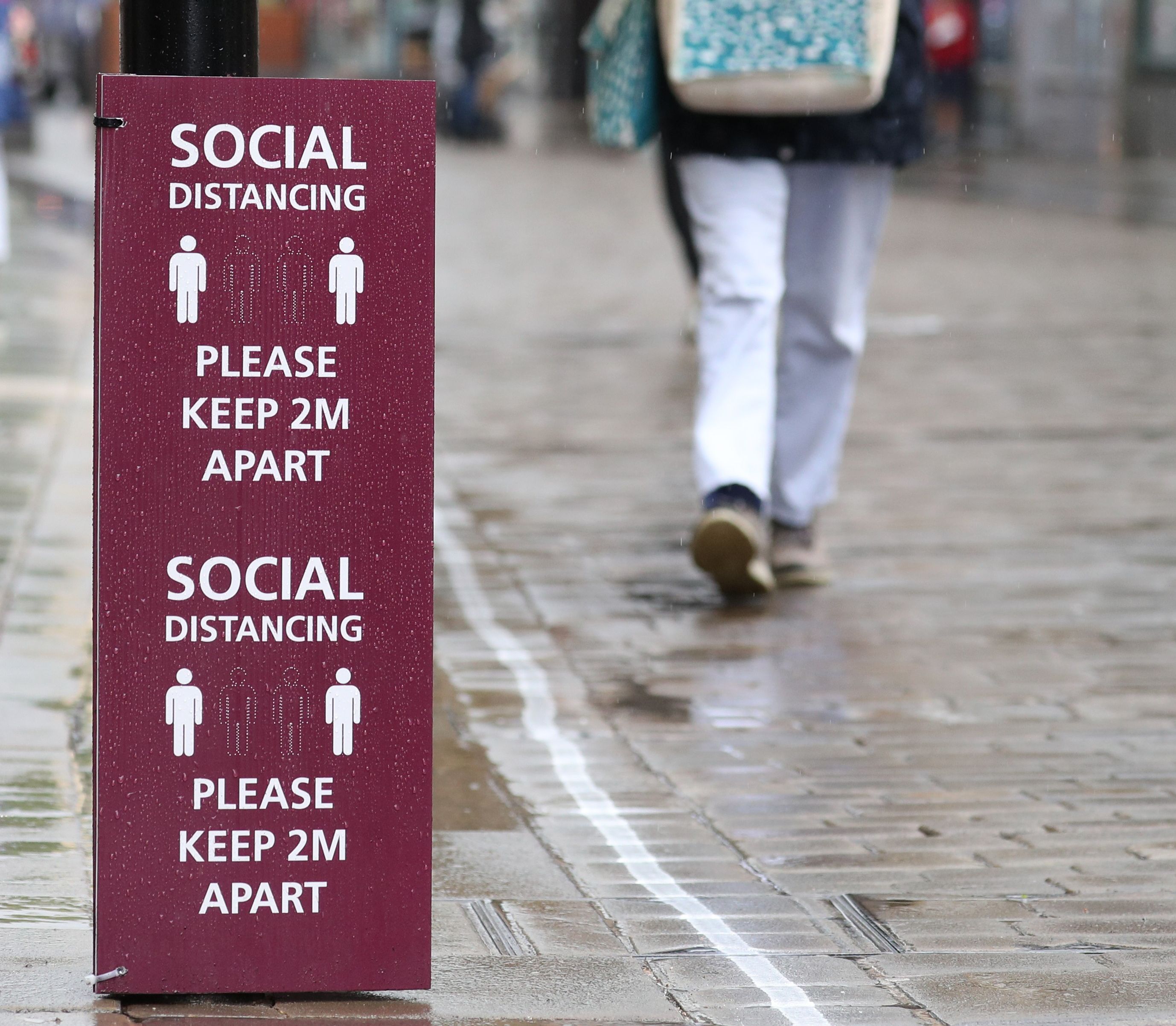 Social distancing sign