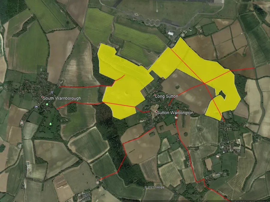 Solar farm map