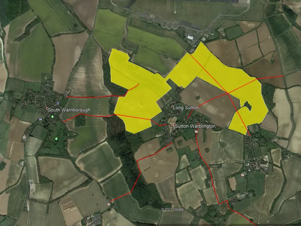Solar farm map