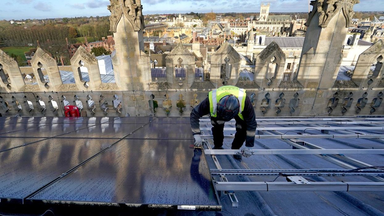 Solar panel installation in Cambridge