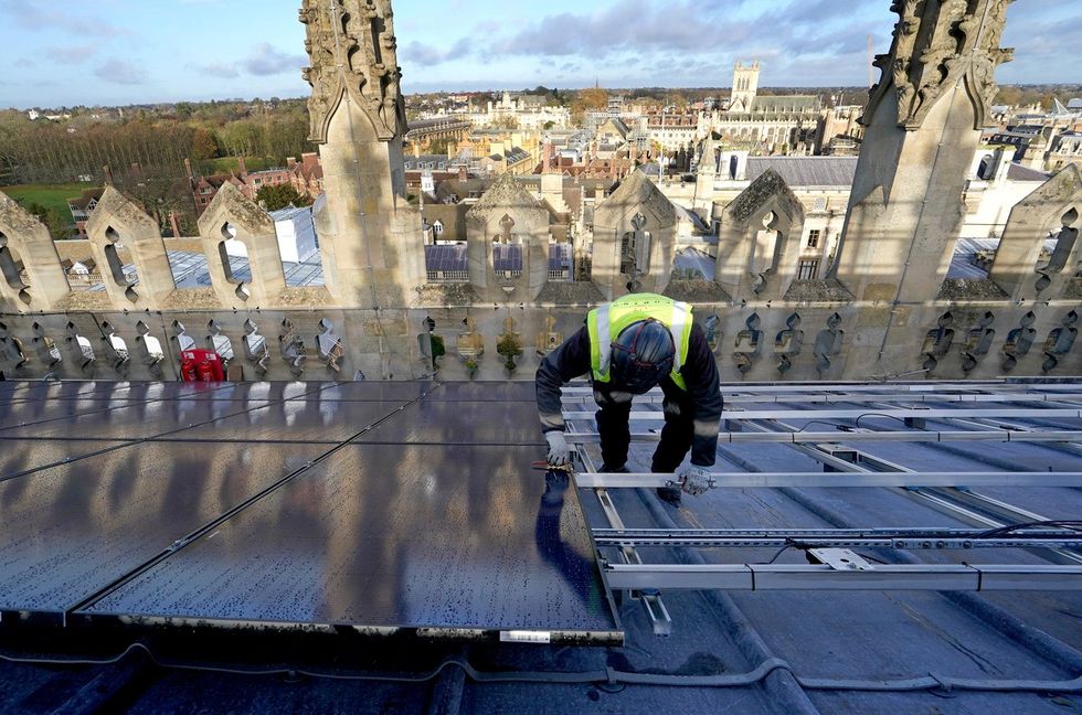 Solar panel installation in Cambridge