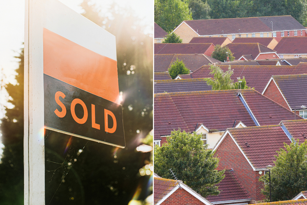 Sold sign / Houses in the UK