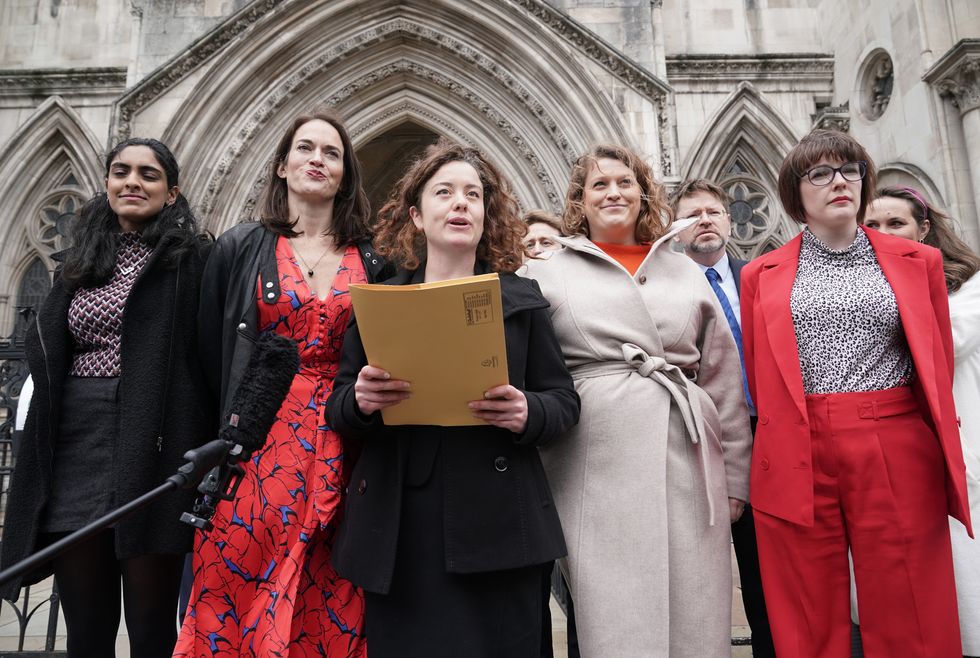 Solicitor Theodora Middleton (centre) of Bindmans LLP, reads a statement on behalf of Reclaim These Streets founders (left to right) Henna Shah, Jamie Klingler, Anna Birley and Jessica Leigh outside the Royal Courts of Justice, London, after judges ruled that the Metropolitan Police beached the rights of the organisers of a planned vigil for Sarah Everard with its handling of the planned event. The four women had argued that decisions made by the force in advance of the planned vigil amounted to a breach of their human rights to freedom of speech and assembly, and say the force did not assess the potential risk to public health. Picture date: Friday March 11, 2022.