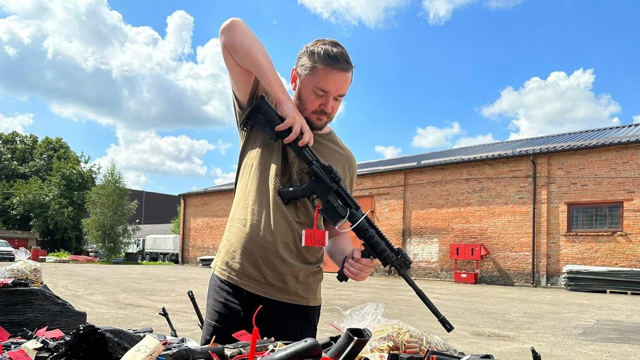 Firearms confiscated from the streets have been donated to Ukraine