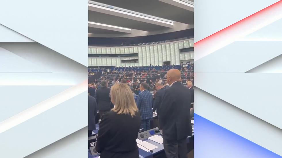 Some MEPs attempt a minute's silence for Charlie Kirk