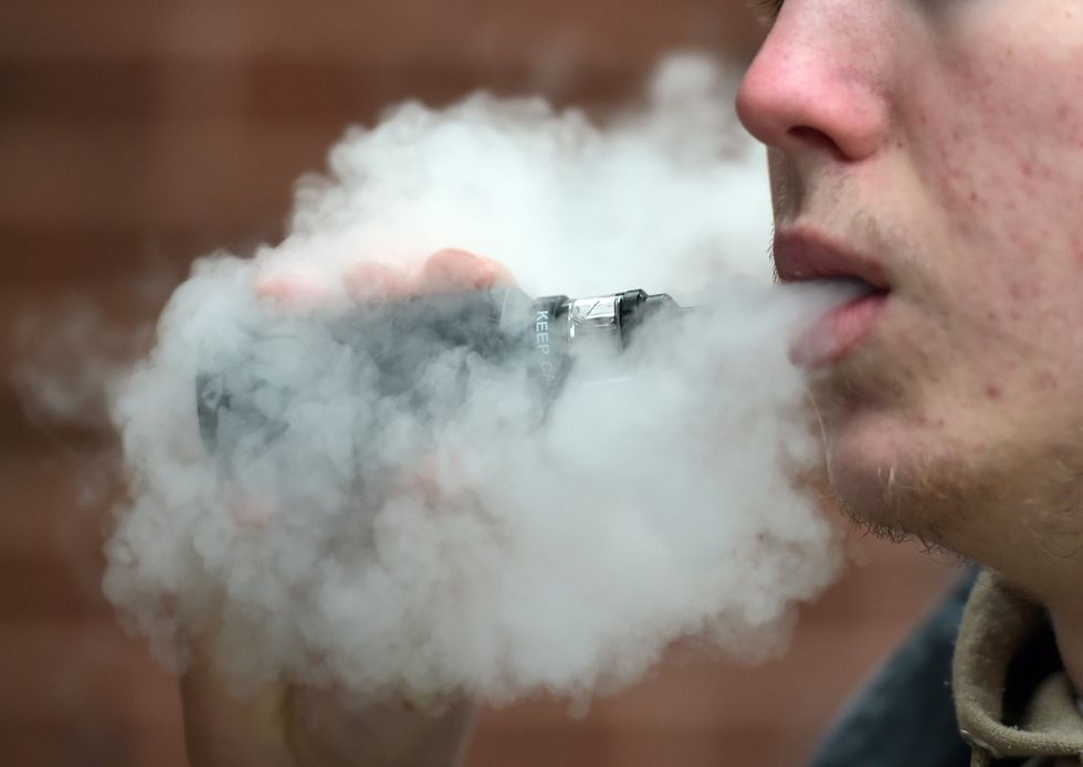 someone vaping