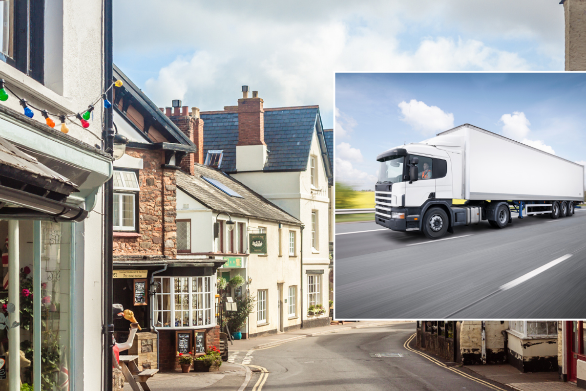 Somerset town and HGVs