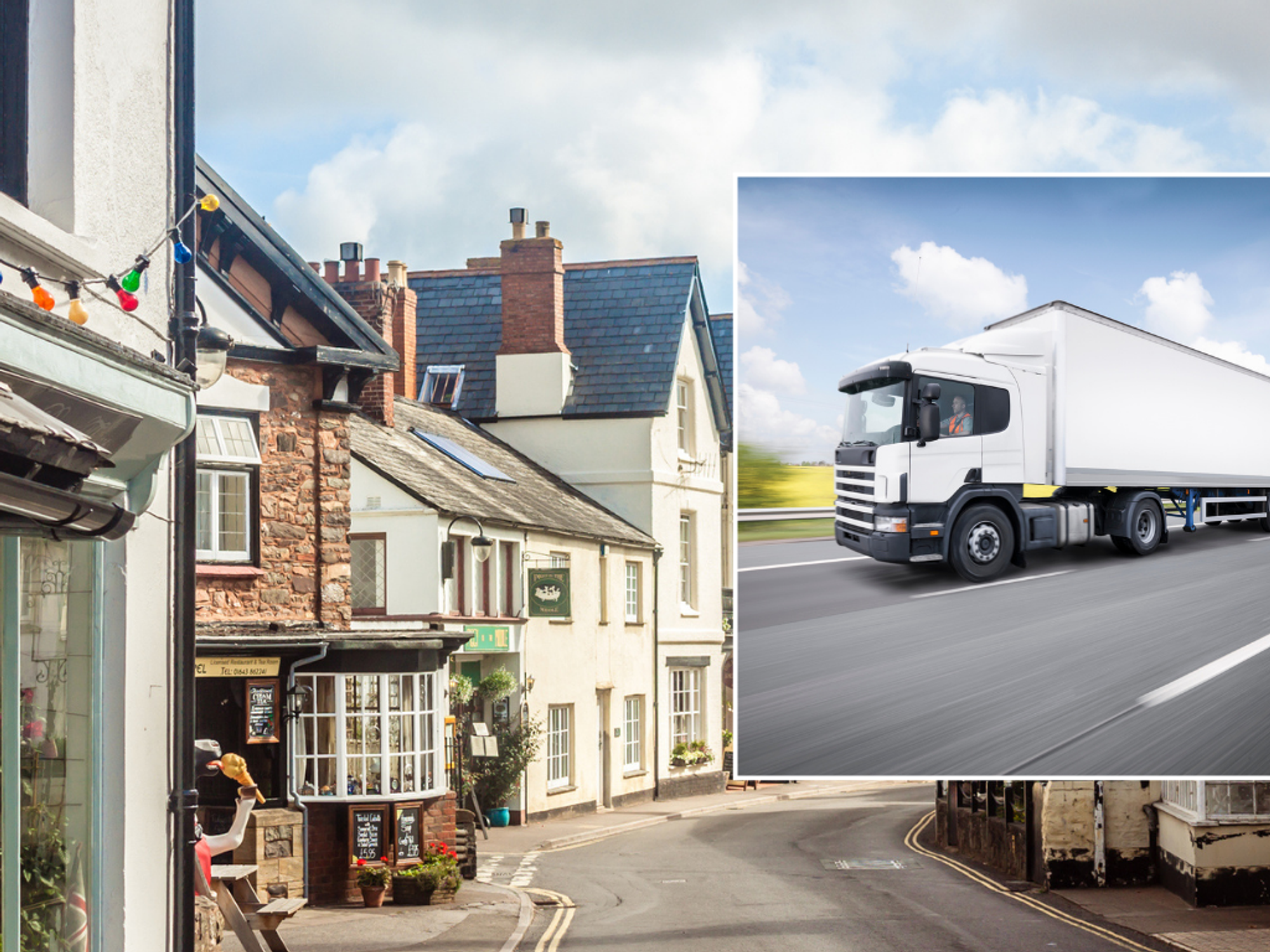 Somerset town and HGVs