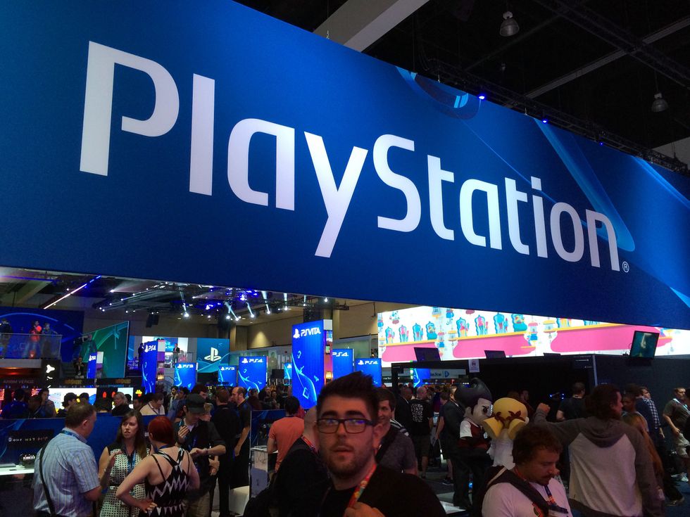 Sony PlayStation stand at the E3 gaming conference
