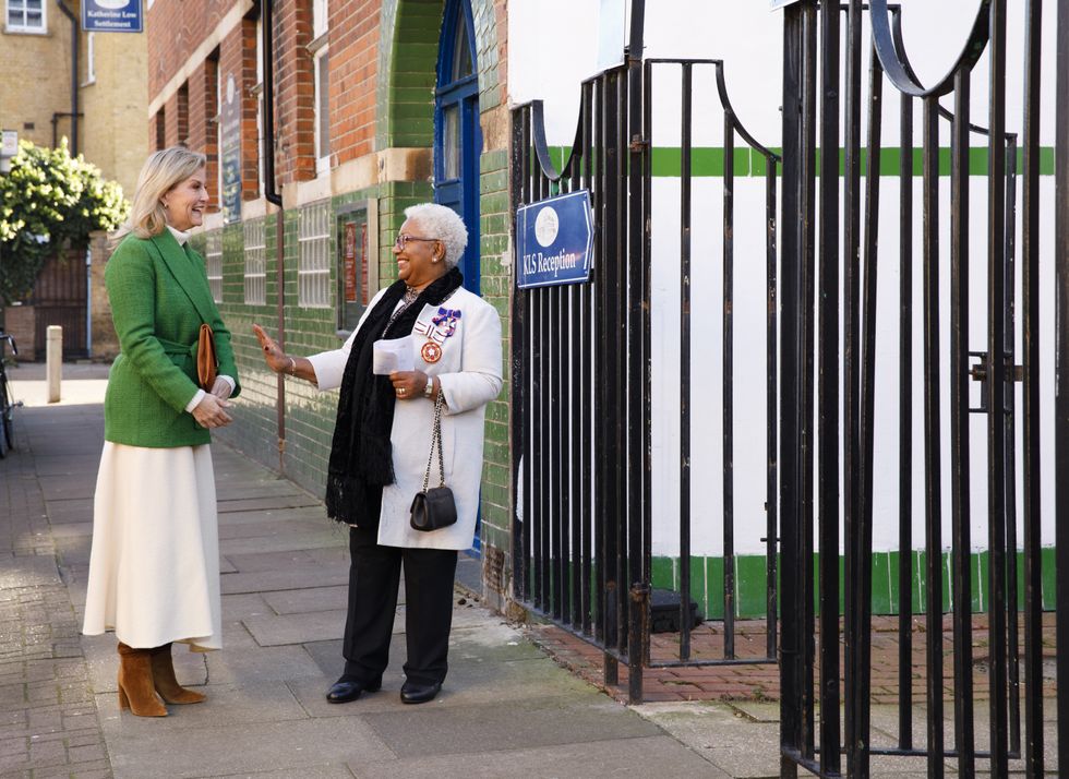 Sophie arrives at KLS reception