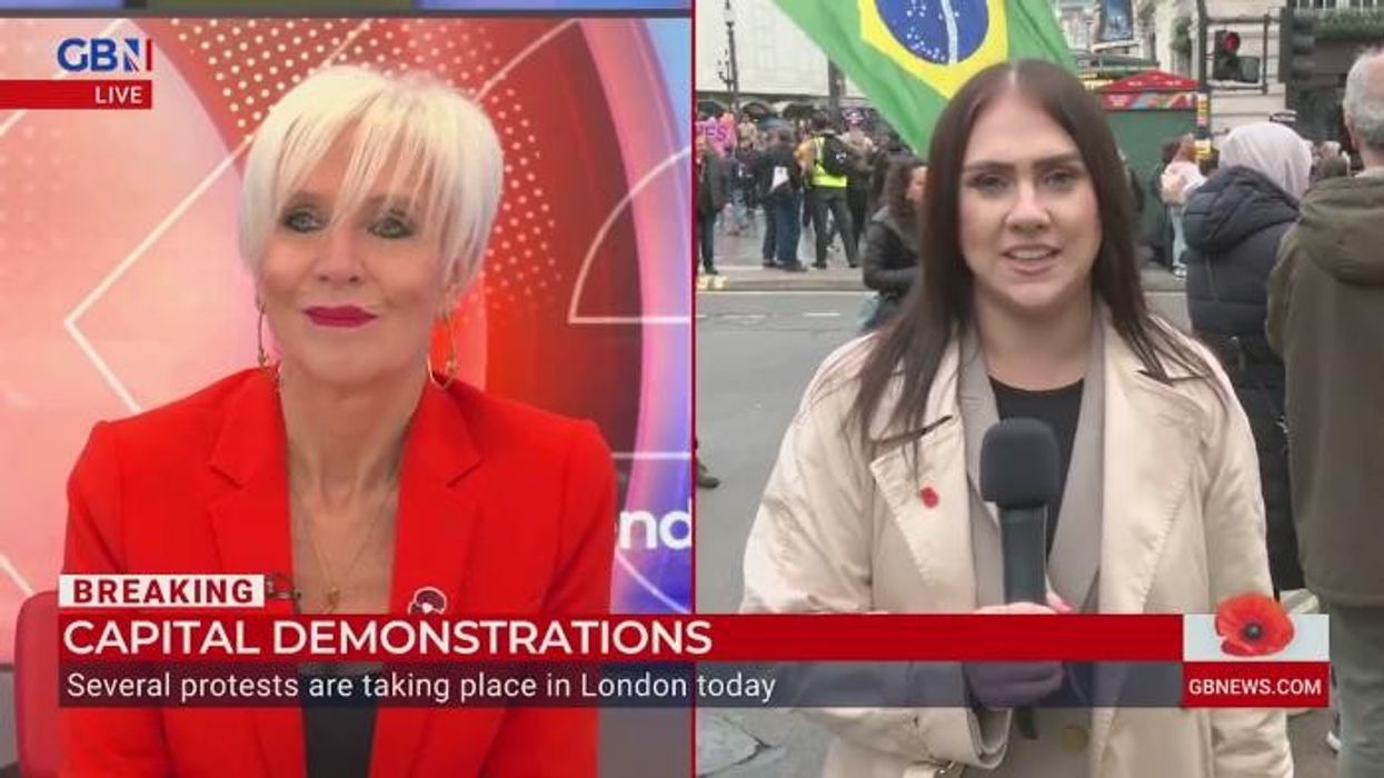 Two counter-protesters arrested as thousands gather for Tommy Robinson-inspired demonstration