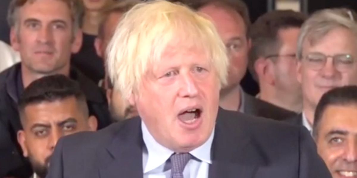 NextImg:Boris Johnson makes shock speech at Tory rally as he warns against 'mandatory wokery'