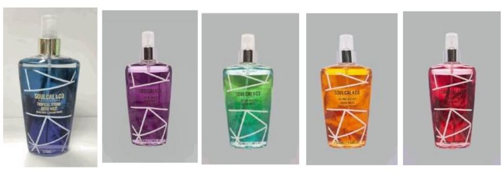 Soulcal & Co Body Mist affected fragrances