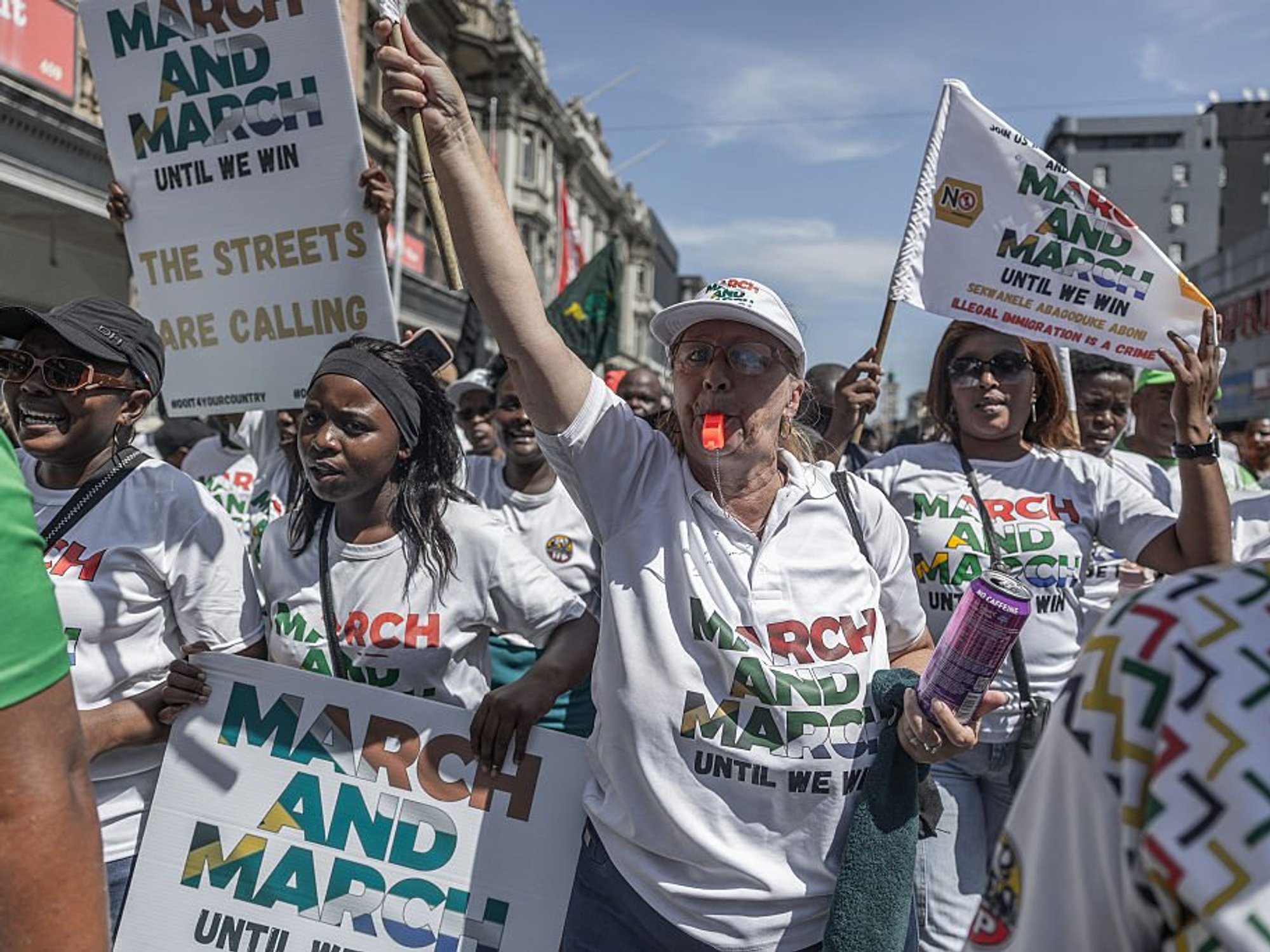 South Africa protesters