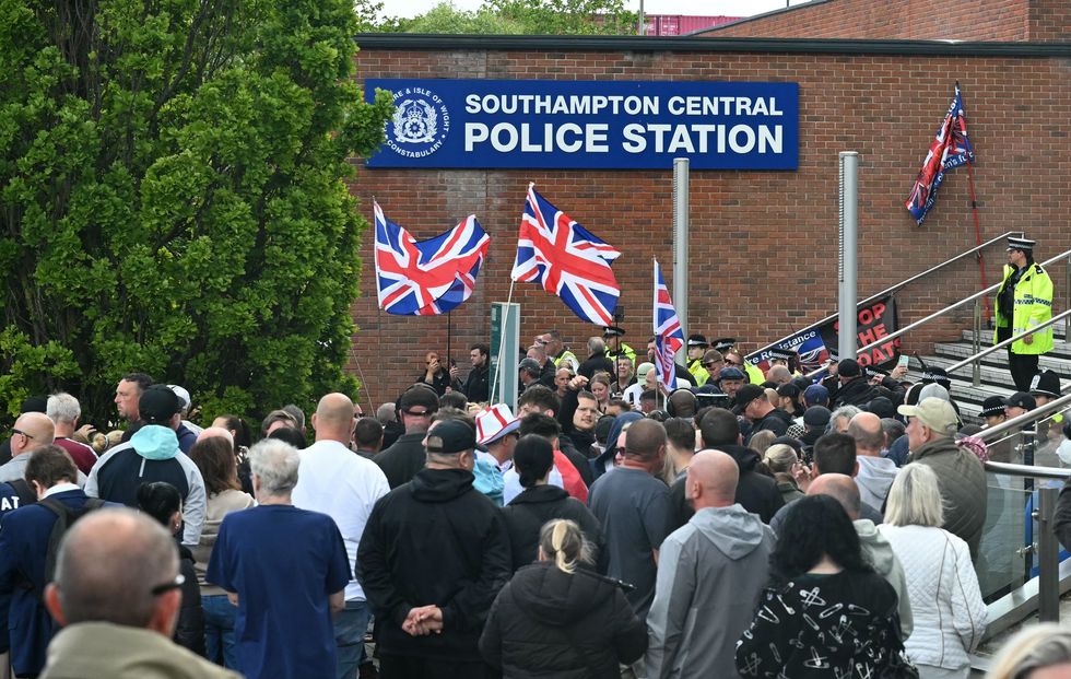Southampton Central Police Station protest