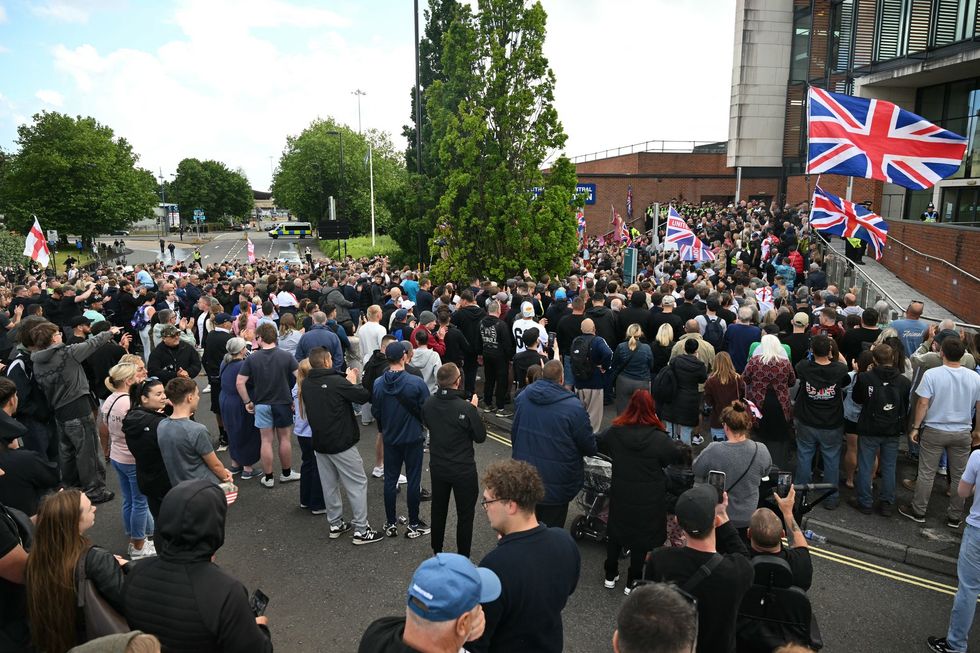 Southampton Central Police Station protest