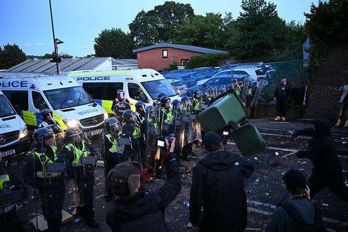 Southampton Central Police Station protest