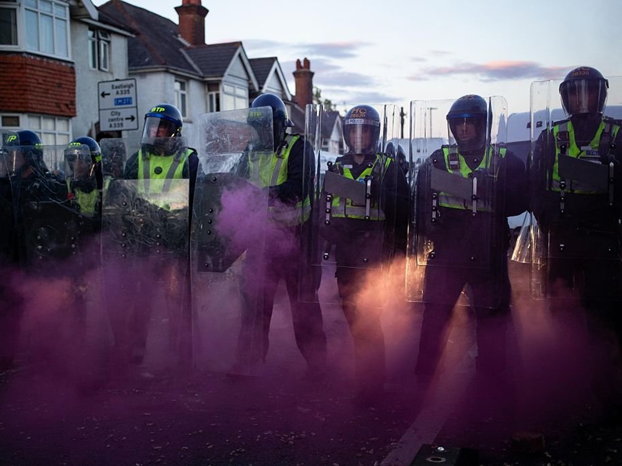 Southampton riot polic