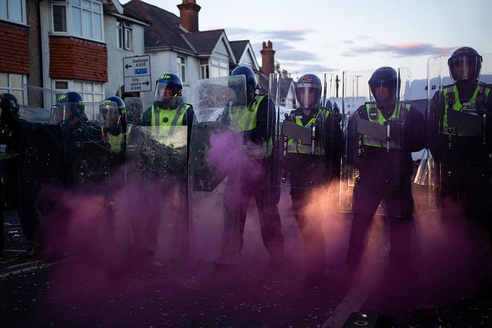 Southampton riot polic