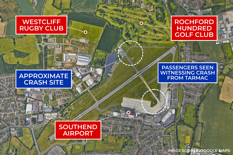 Southend crash map