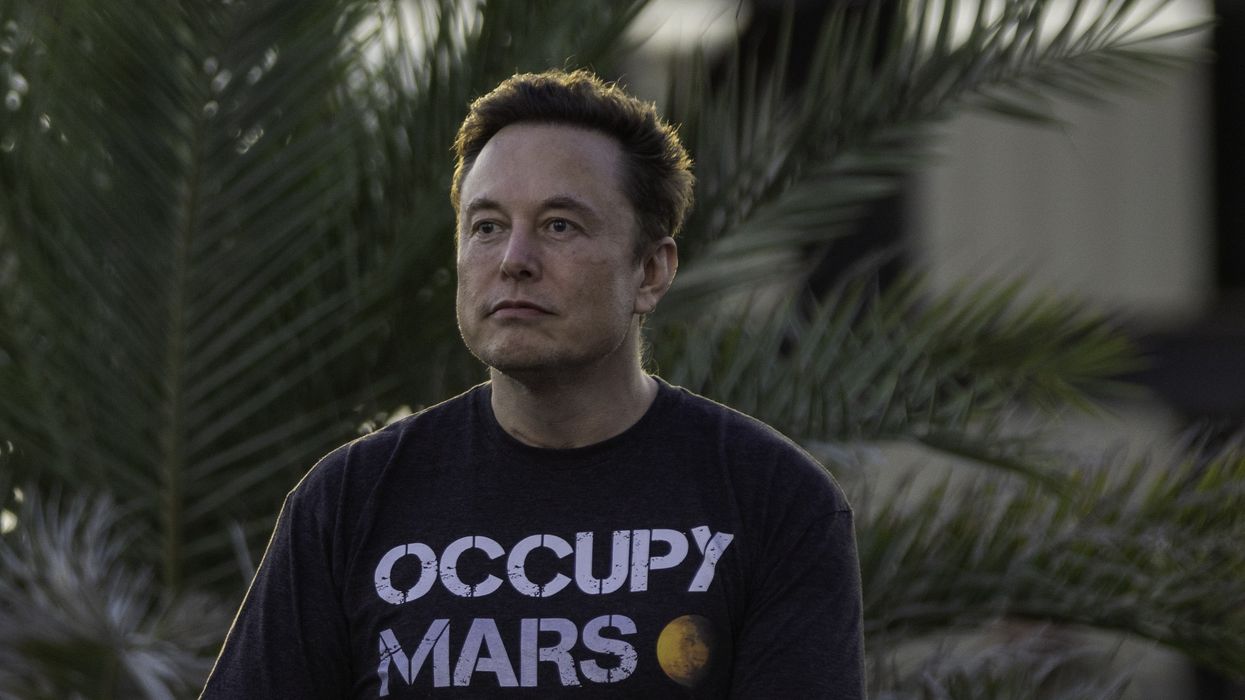 SpaceX founder Elon Musk during a T-Mobile and SpaceX joint event