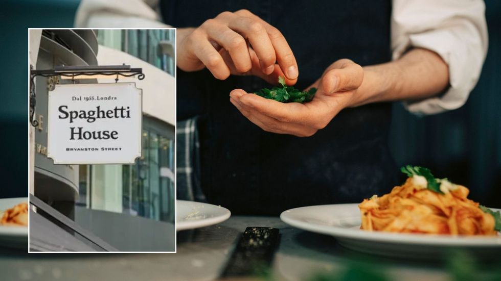 Spaghetti House and chef in kitchen