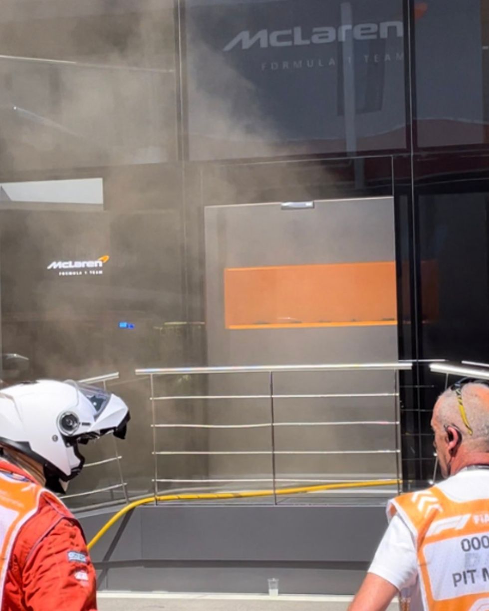 Spanish GP fire