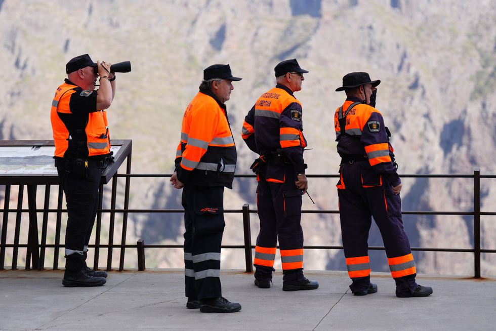 Spanish police in Tenerife