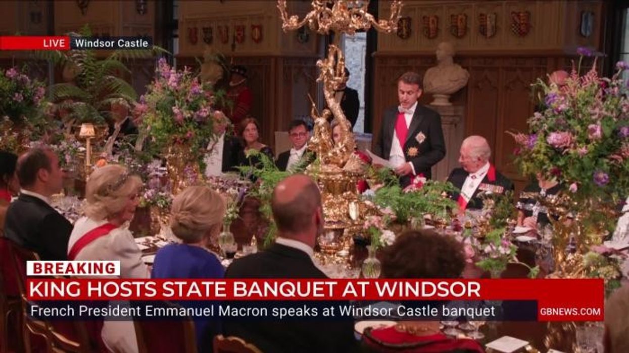 'Speak English!' Patrick Christys scolds Emmanuel Macron for 'not giving UK courtesy' at the King's State Banquet